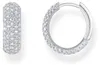 Thomas Sabo Créoles Femme avec Pavé de Zirconium Blanc Voir les images du produit 2