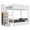 Merax Etagenbett Eisenbett 90x200cm mit LED und Treppe Produktbild-Vorschau 9