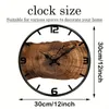 Wanduhr, Wanddeko Wohnzimmer Uhr, für Büro, Küche, Produktbild-Vorschau 2