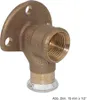 Geberit Anschlusswinkel Mapress d= 15mmxRp 1/2, Kupfer, Produktbild-Vorschau 1
