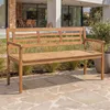 Záhradná lavička HWC-N47, 82x145x59 cm, akáciové drevo - Náhľad obrázku produktu 1