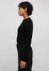 Urban Classics - Damen Short Waffle Pullover - BLACK - 4XL Produktbild-Vorschau 2