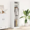 vidaXL Kleiderschrank Weiß 50x50x200 cm Holzwerkstoff Produktbild-Vorschau 3
