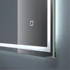 Close-up of a modern LED bathroom mirror with integrated lighting. Anteprima dell’immagine prodotto