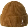 Kangol Beanie Angora-Strickmütze mit Rollrand & Logo-Stick in rot