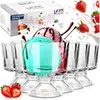 Vilde | Pucharki do lodów - Przezroczyste - 290 ml - 6 Podgląd zdjęcia produktu 1