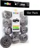 Edelstahlspiral-Topfkratzer & Scheuerschwamm, 12er Pack Produktbild-Vorschau 1
