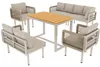 6-teiliges Gartenlounge-Set, Ecksofa mit 2 Sesseln & Tisch, Produktbild-Vorschau 8