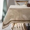 Tischdecke Rechteckig Leinenoptik Stickerei, Tischtuch Produktbild-Vorschau 4