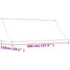 vidaXL Tenda retrattile antracite 400x150 cm in tessuto e Anteprima dell’immagine prodotto 10