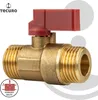 tecuro MINI Kugelhahn beidseitig Außengewinde G 1/2 Zoll Produktbild-Vorschau 3