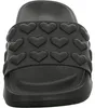 Sneakers Damen-Badepantolette Herz-Muster Schwarz, Produktbild-Vorschau 3
