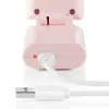 Eine Nahaufnahme des Unold HANDVENTILATOR BREEZY FOLD zeigt ein Gerät mit angeschlossenem USB Produktbild-Vorschau