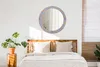 Ø80cm Spiegel - Glasrahmen mit Aufdruck - Wandspiegel Produktbild-Vorschau 4