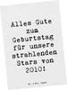 Mr. & Mrs. Panda Grußkarte Spruch 2010 Geburtstag Stars - Produktbild-Vorschau 1