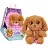 A plush toy dog in its packaging and a separate plush toy dog. Produktbild-Vorschau