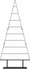 vidaXL Albero di Natale in metallo nero, 180 cm, acciaio Anteprima dell’immagine prodotto 4
