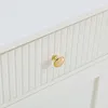 Close-up of a white drawer with a gold handle. Produktbild-Vorschau