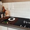 KitchenYeah© Herdabdeckplatte Zitate - Kaffee trinken & Produktbild-Vorschau 5