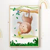 Elefant Löwe Tiger Affe Safari Tiere Bilder 4er Set DIN A4 Produktbild-Vorschau 6