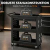 HOMCOM Prázdny vozík na náradie – dielenský vozík s 3 Náhľad obrázku produktu 4