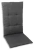 A dark gray chair cushion is shown on a white background. Produktbild-Vorschau