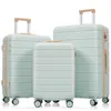 Three suitcases of varying sizes are displayed against a white background. Produktbild-Vorschau