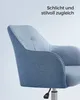 SONGMICS Schreibtischstuhl, höhenverstellbar, Blau Produktbild-Vorschau 3