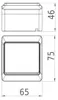 Aufputz-Serie schwarz IP44 (Lichtschalter / Wechselschalter, Doppelschalter, Klingeltaster, 1-fach / 2-fach / 3-fach Steckdose) Einfachschalter Productafbeelding-voorbeeld