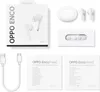 A flat lay of OPPO Enco Free2 true wireless noise cancelling earbuds and their packaging. Produktbild-Vorschau