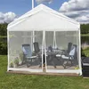 Relaxdays Moskitonetz für 3 x 3 m Pavillon, 2 Seitenteile, Produktbild-Vorschau 10