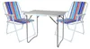 3-teiliges Campingmöbel Set Outdoor Campingstuhl Tisch Aluminium Produktbild-Vorschau