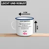 Trendation - Hunde Papa Geschenk Emaille Tasse mit Spruch Produktbild-Vorschau 3