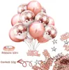 Deko Party Set Geburtstag 40 Teile rose gold Champagner Produktbild-Vorschau 6