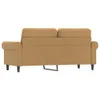 vidaXL Canapé 2 places marron 140 cm velours Voir les images du produit 12