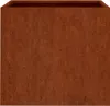 A square planter box made of corten steel. Náhled obrázku produktu