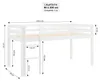 Homestyle4u Hochbett 90x200 Kinder mit Lattenrost mit Produktbild-Vorschau 3