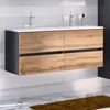 Doppelwaschtisch Mineralguss 120 cm LOUROSA-03 in Produktbild-Vorschau 2