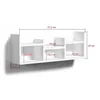 Wandplank wit, 97x40 cm – Modern hangende plank met open Productafbeelding-voorbeeld 4