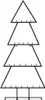vidaXL Metall-Weihnachtsbaum für Dekorationen Schwarz 125 Produktbild-Vorschau 3