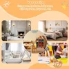 Collage of different room settings and children playing, showcasing versatility. Produktbild-Vorschau