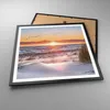Gerahmtes Poster - Schwarzer Rahmen - Sonne Strand Vögel - Produktbild-Vorschau 3