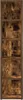 A vertical shot of a wooden CD rack with five shelves, showcasing the wood grain texture. Produktbild-Vorschau