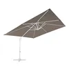 A rectangular cantilever umbrella shown from a low angle against a white background. Produktbild-Vorschau