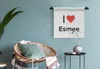 MuchoWow® Wandteppich Wandbehang Ich liebe - Esmee - Produktbild-Vorschau 4