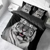 FEBE 3D Bettwäsche Wild Tiger Bettbezug 135x200 + 80x80 cm Produktbild-Vorschau 2