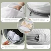 Collage of images showing the features and use of laundry bags for bras. Produktbild-Vorschau