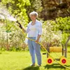 Carrello portatubo Relaxdays, fino a 60 m, 4 ruote in gomma Anteprima dell’immagine prodotto 3