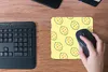 MuchoWow® Mauspad Mousepad Obst - Schablonen - Gelb 20x20 Produktbild-Vorschau 4