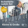 200x agrafki agrafki igły - różne rozmiary małe i duże Podgląd zdjęcia produktu 3